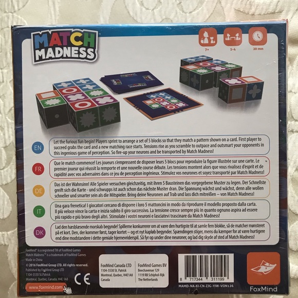 MATCH MADNESS (FoxMind). - Picture 2 of 2